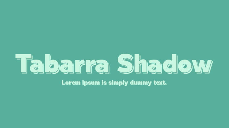 Tabarra Shadow Font Family