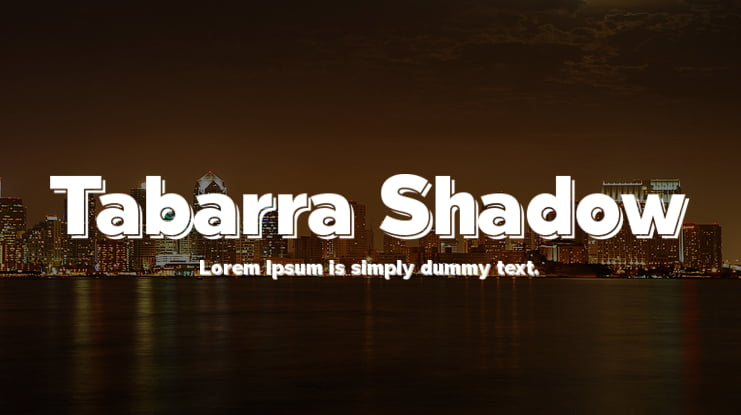 Tabarra Shadow Font Family
