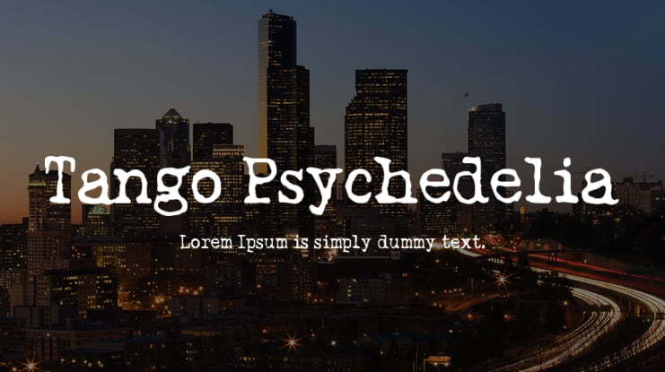 Tango Psychedelia Font