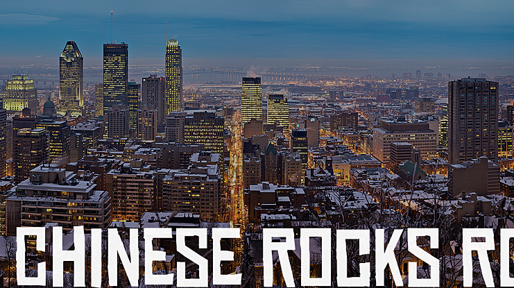 Chinese Rocks Font