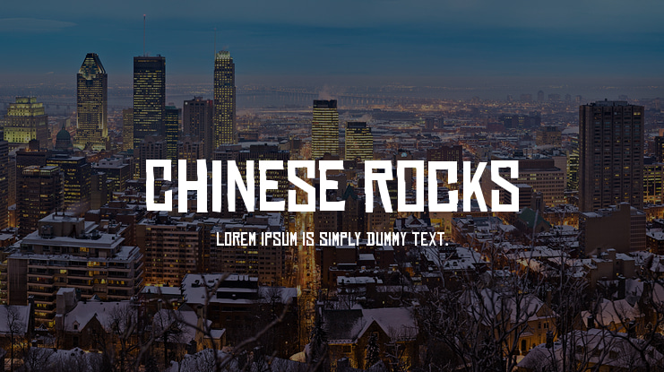Chinese Rocks Font