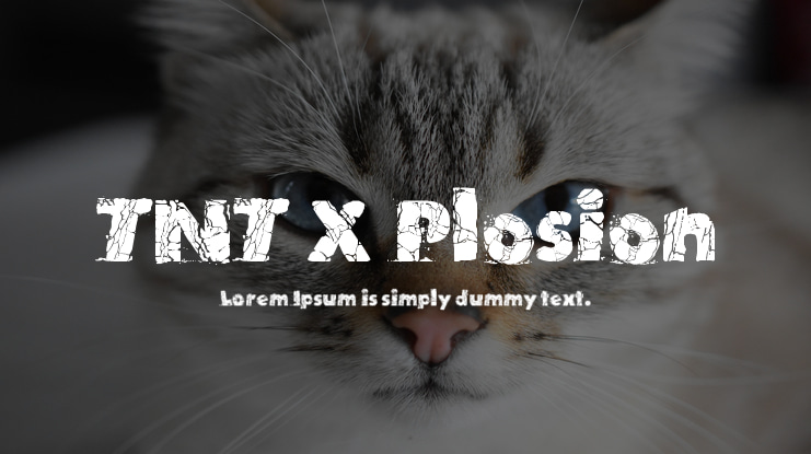 TNT X Plosion Font