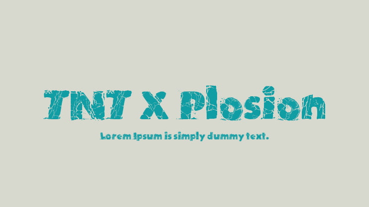 TNT X Plosion Font