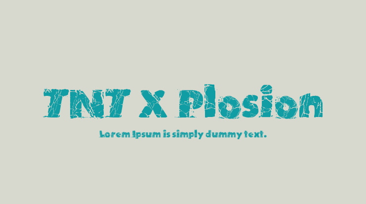TNT X Plosion Font