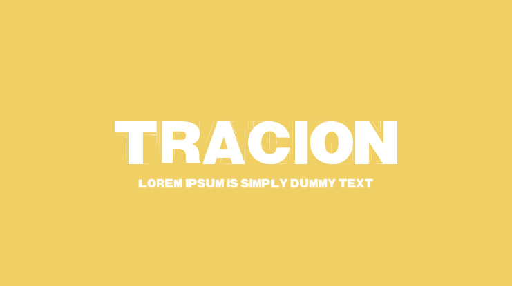 Tracion Font