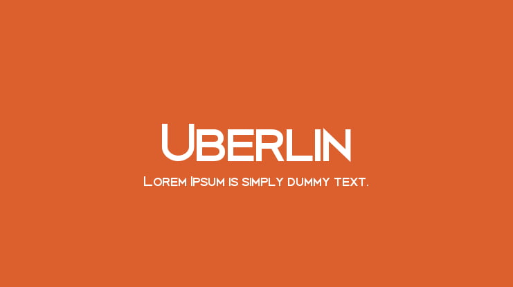 Uberlin Font Family