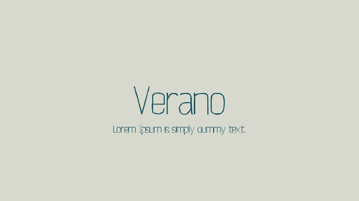 Verano Font