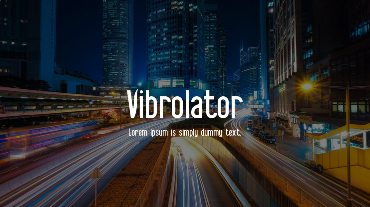 Vibrolator Font