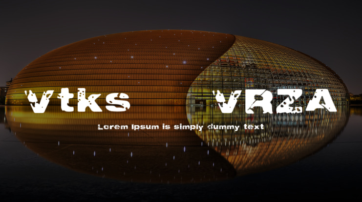 Vtks 785 VRZA Font