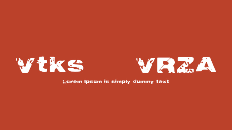 Vtks 785 VRZA Font