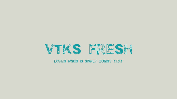 vtks fresh Font