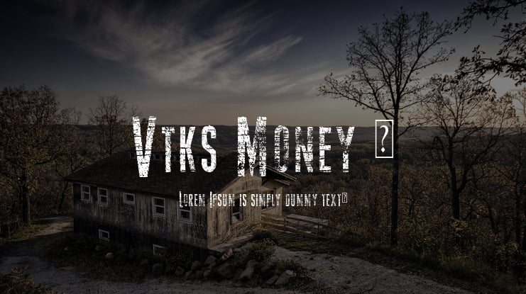 Vtks Money 2 Font