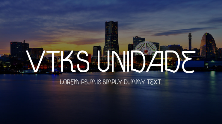 vtks unidade Font Family