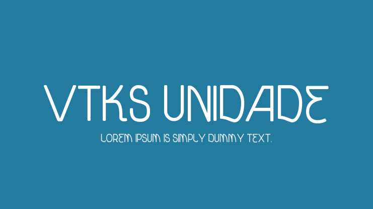 vtks unidade Font Family