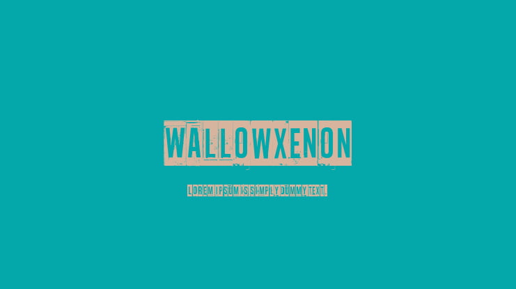 Wallowxenon Font
