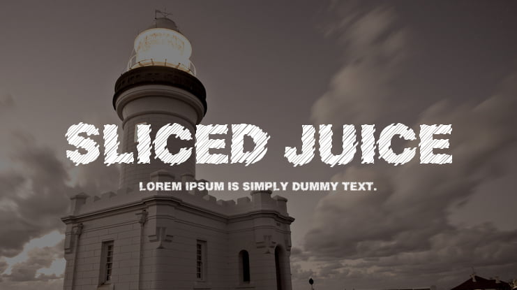 Sliced Juice Font