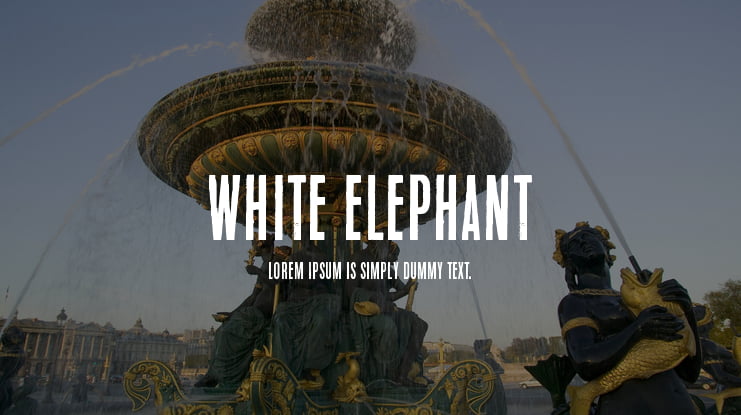 White Elephant Font