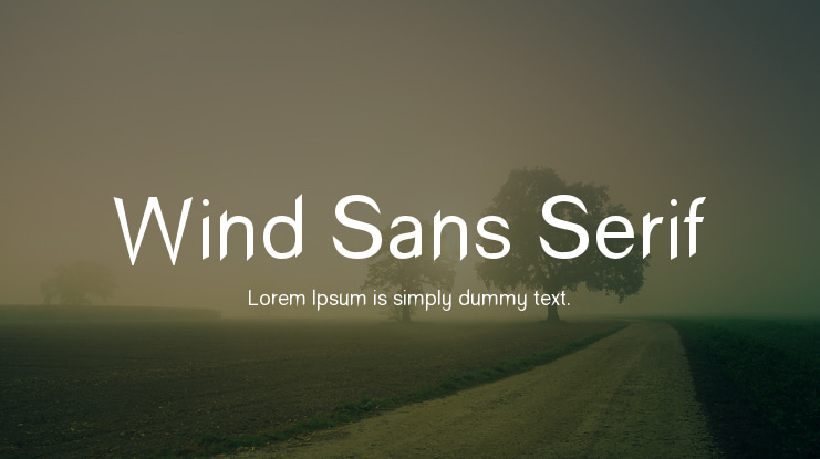 Wind Sans Serif Font