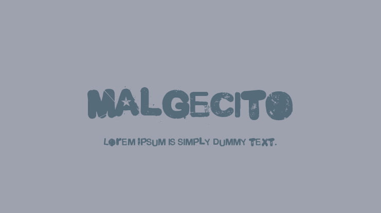 Malgecito Font Family