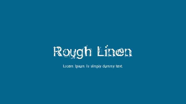 Rough Linen Font