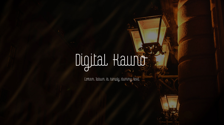 Digital Kauno Font