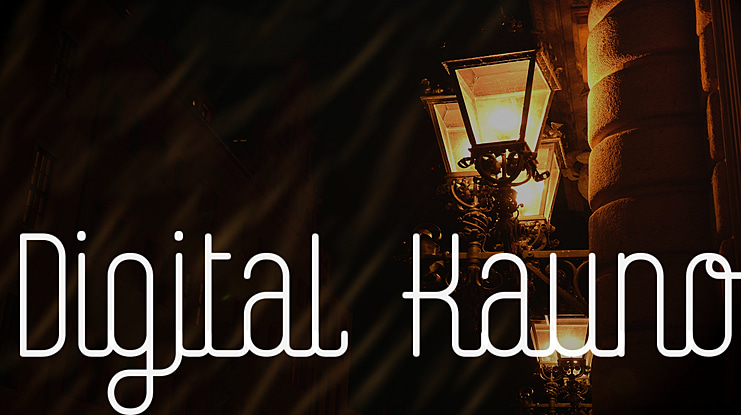 Digital Kauno Font