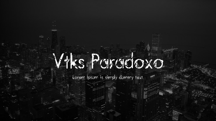 Vtks Paradoxo Font