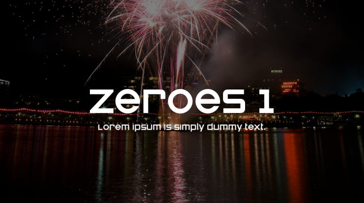 Zeroes 1 Font Family
