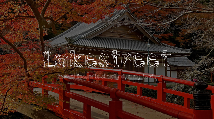 Lakestreet Font