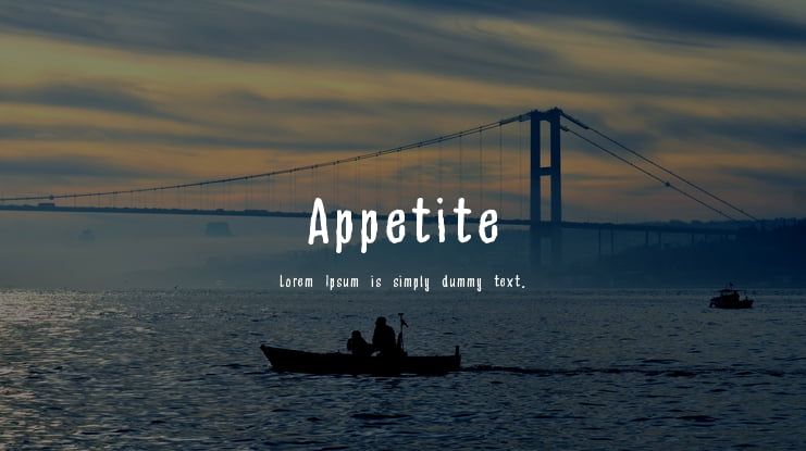 Appetite Font