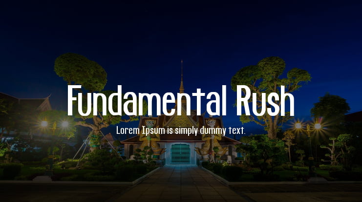 Fundamental Rush Font