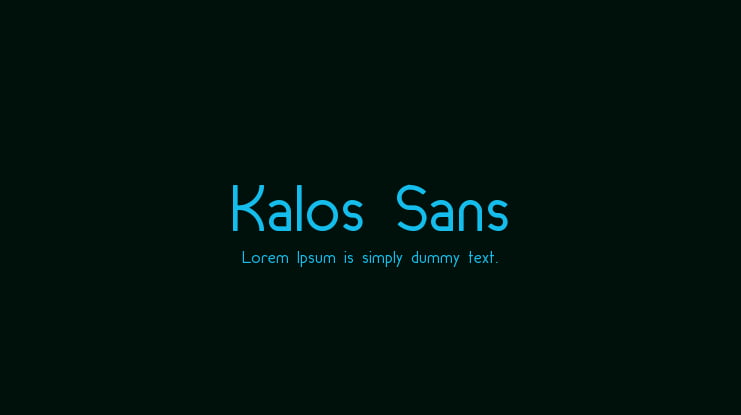 Kalos Sans Font