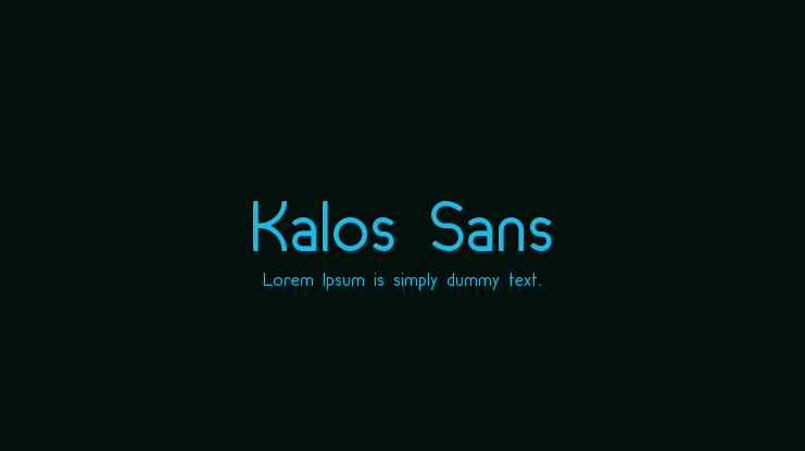 Kalos Sans Font