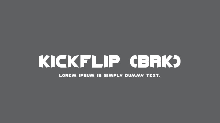 Kickflip (BRK) Font
