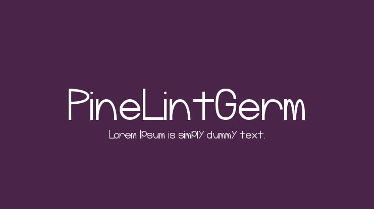 PineLintGerm Font