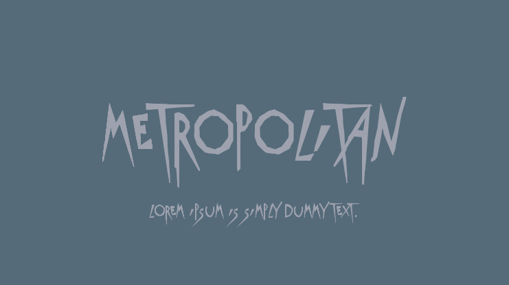 Metropolitan Font