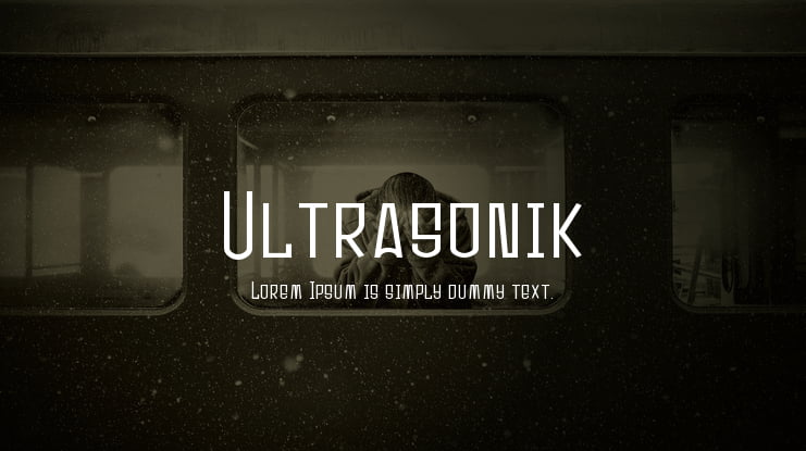 Ultrasonik Font