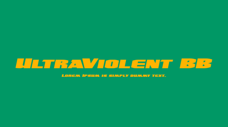 UltraViolent BB Font Family