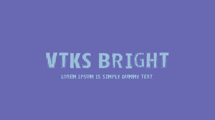 VTKS BRIGHT Font