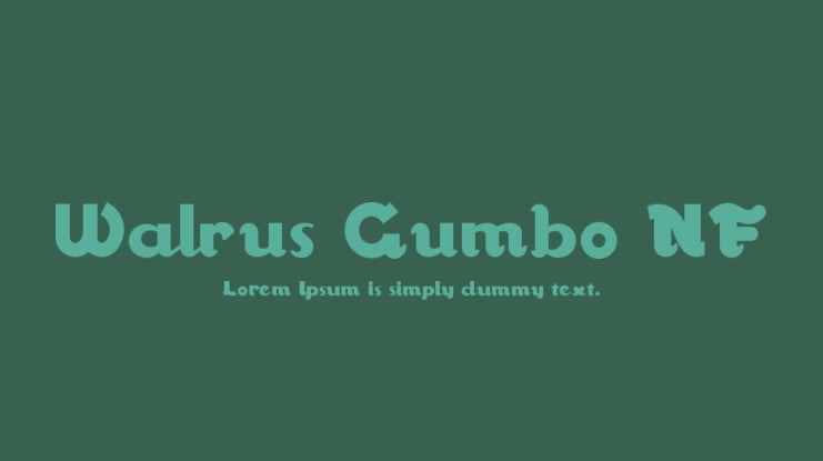 Walrus Gumbo NF Font