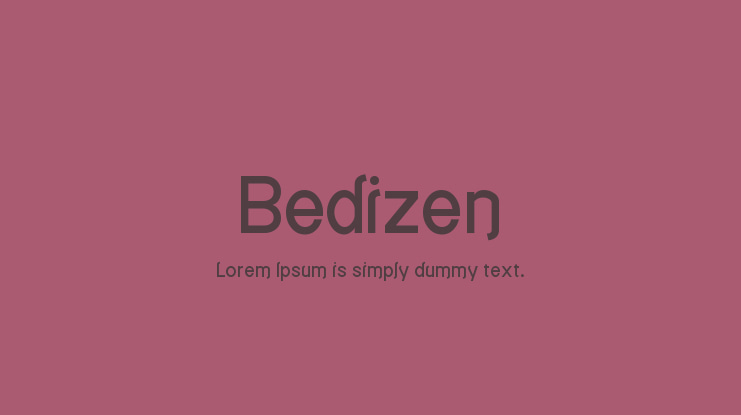 Bedizen Font