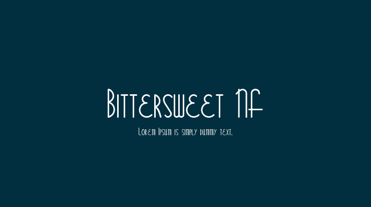 Bittersweet NF Font