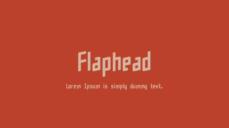 Flaphead Font