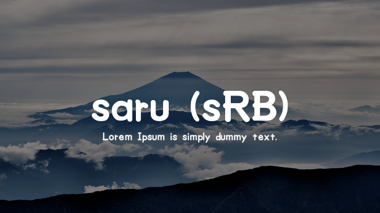 saru (sRB) Font