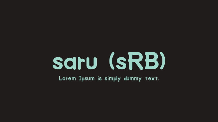 saru (sRB) Font