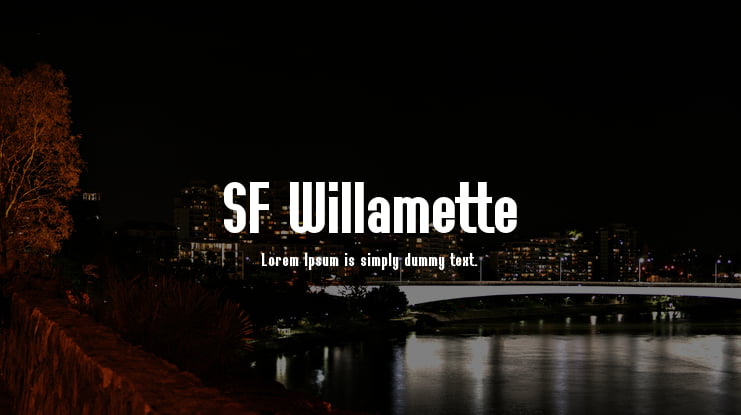SF Willamette Font Family