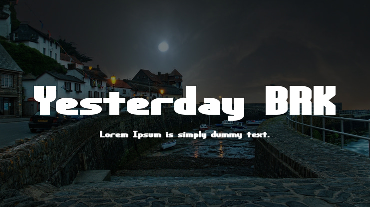 Yesterday BRK Font
