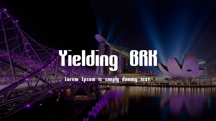 Yielding BRK Font