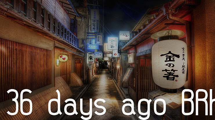 36 days ago BRK Font Family