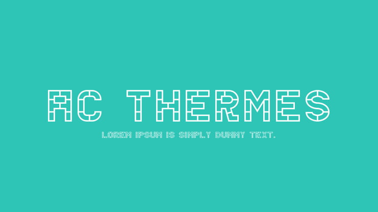 AC Thermes Font Family